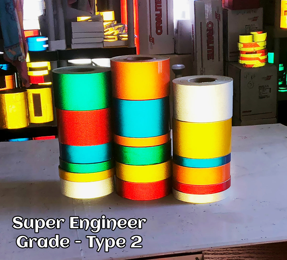 T.R.U. REF-7 Color Engineering Grade Reflective Tape: 30 ft. length