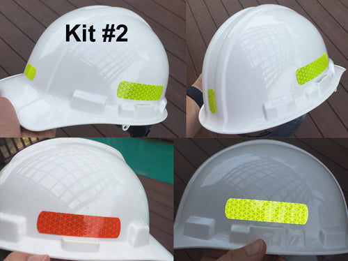 LiteMark Reflective White 2 Inch Star Sticker Decals for Hard Hats